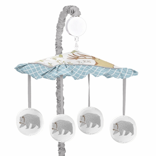 Woodland Toile Collection Musical Mobile