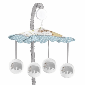 Woodland Toile Collection Musical Mobile