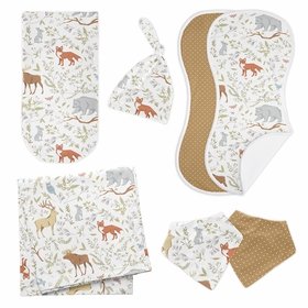 Woodland Toile Collection Newborn Baby Layette Set