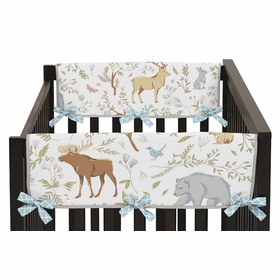 Woodland Toile Collection Side Rail Guard Covers - Set of 2