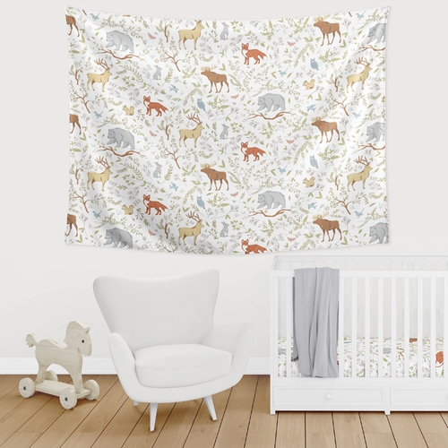 Woodland Toile Collection Wall Tapestry - 60in. x 80in. - alt image 1