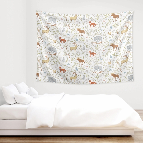 Woodland Toile Collection Wall Tapestry - 60in. x 80in. - alt image 2
