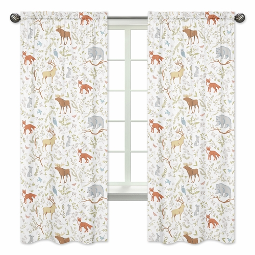 Woodland Toile Collection Window Panels - Set of 2