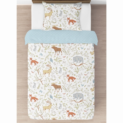 Woodland Toile Toddler Bedding Collection - alt image 1