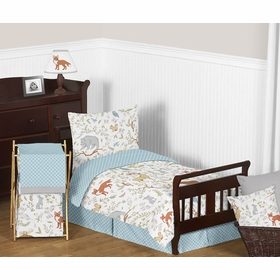 Woodland Toile Toddler Bedding Collection