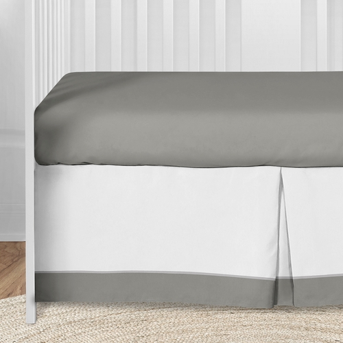 Woodsy Grey and White Collection 5 Piece Crib Bedding - alt image 4