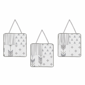 Woodsy Grey and White Collection Wall Hangings