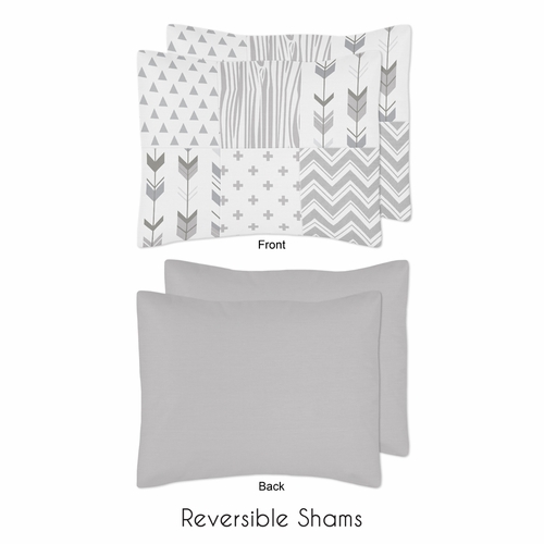 Woodsy Grey and White Full/Queen Bedding Collection - alt image 1