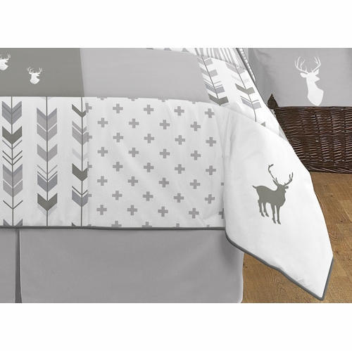 Woodsy Grey and White Full/Queen Bedding Collection - alt image 2