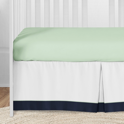 Woodsy Navy, Mint and Grey Collection 5 Piece Crib Bedding - alt image 4