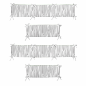 Woodsy Navy, Mint and Grey Collection Crib Bumper Pad