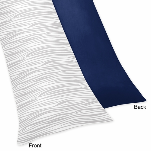 Woodsy Navy, Mint and Grey Collection Full Length Body Pillow Cover