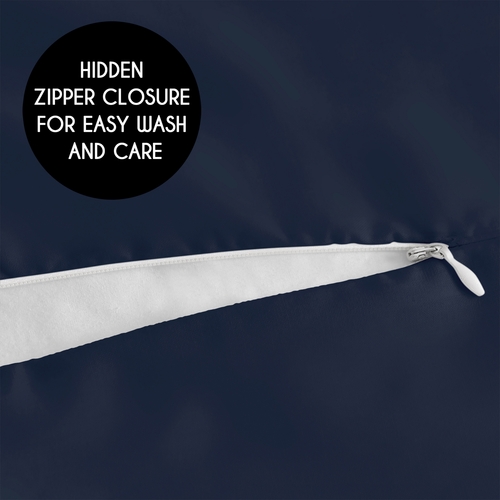 Woodsy Navy, Mint and Grey Collection Full Length Body Pillow Cover - alt image 2