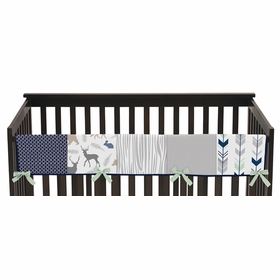 Woodsy Navy, Mint and Grey Collection Long Rail Guard Cover
