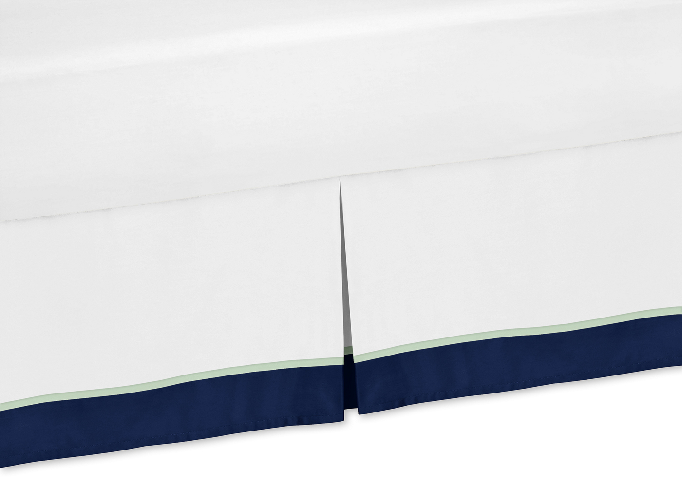 Woodsy Navy, Mint and Grey Collection Twin Bed Skirt