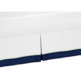 Woodsy Navy, Mint and Grey Collection Twin Bed Skirt