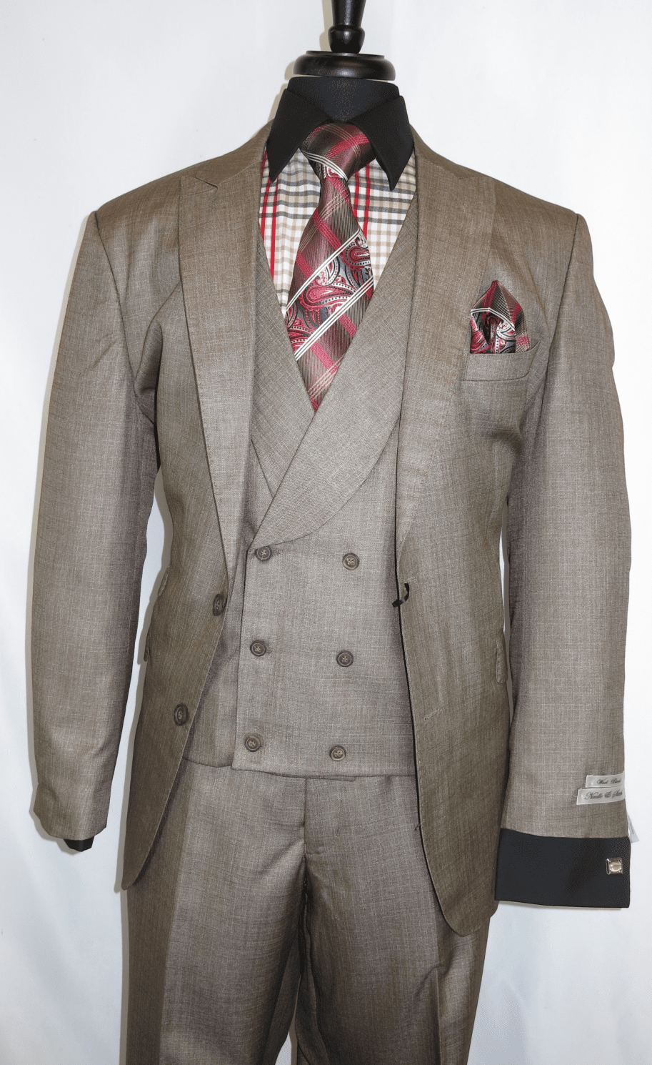 Needle Stitch Suits PV0177 Taupe NEWEST RELEASE has (3 inch wide