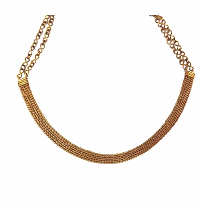 Bronze Woven Necklace