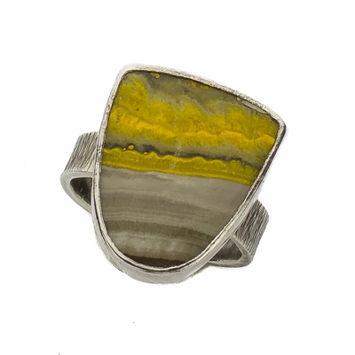 Bumble Bee Jasper Ring