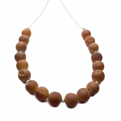 Druzy Beads & Silver