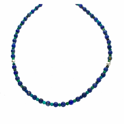 Lapis Lazuli and Chrysocolla Necklace