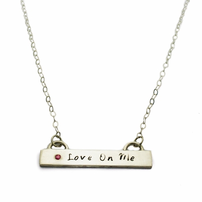 Love On Me Bar Necklace