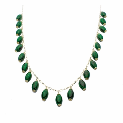 Malachite Necklace 24 Inches