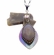 Plume Agate and Ametrine Pendant Necklace