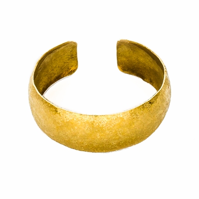 Raw Silk Brass Bracelet