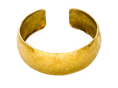 Raw Silk Brass Bracelet