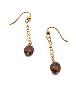 Red Tiger Eye Earrings