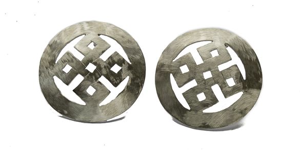 Sterling Silver Four Eye Earrings