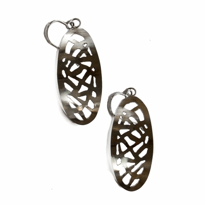 Sterling Silver Freeform Abstract Earrings