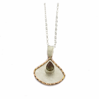 Sunstone and Sterling Silver Necklace