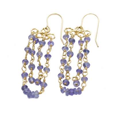 Tanzanite Chandelier Earrings