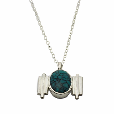 Turquoise and Sterling Silver Necklace