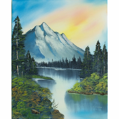 White Mountain River Sunrise