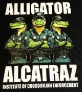 ALLIGATOR ALCATRAZ--INSTITUTE OF CROCODILIAN ENFORCEMENT-(T-SHIRT)