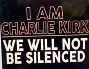 CHARLIE KIRK-I AM CHARLIE KIRK-WE WILL NOT BE SILENCED-(T-SHIRT-LONG SLEEVE T-HOODIE)
