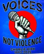 CHARLIE KIRK-VOICES-NOT VIOLENCE-1993-2025-(T-SHIRT-LONG SLEEVE T-HOODIE) CHARLIE KIRK-VOICES-NOT VIOLENCE-1993-2025-(T-SHIRT-LONG SLEEVE T-HOODIE)