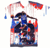 LEBRON-PHILADELPHIA 76ER-YOUTH AND ADULT SIZES