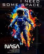 NASA-I NEED SOME SPACE-(T-SHIRT-LONG SLEEVE T-HOODIE)
