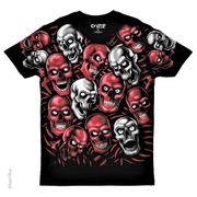 SKULL PILE-RED/GREY