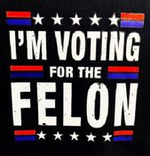 TRUMP-I'M VOTING FOR THE FELON-(T-SHIRT) TRUMP-I'M VOTING FOR THE FELON-(T-SHIRT)