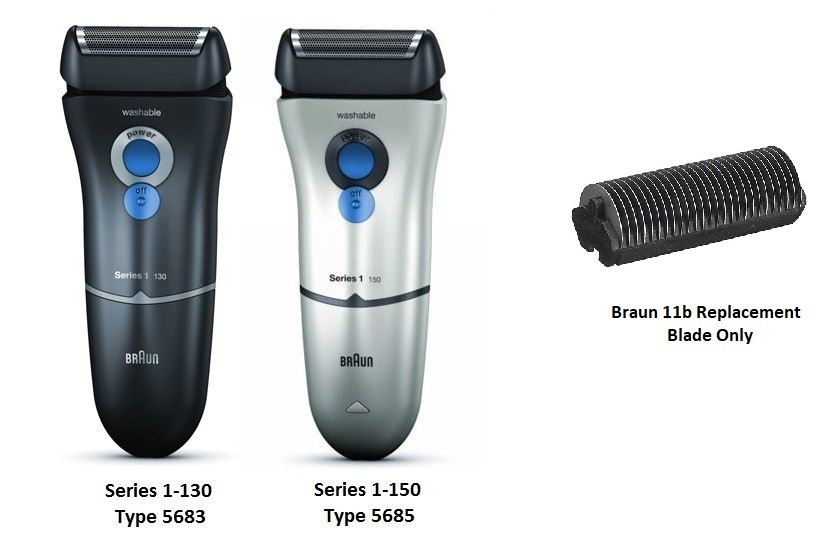 Braun 11B Replacement shaver blade only Fits Braun Series 1 Type 5685 Model 140, 150, 150s1