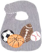 Mud Pie Sports Applique Bib