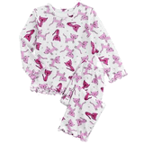 Sara’s Prints Baby Girls’ Soft Footed Pajamas – Flame Resistant, Non-Slip Soles
