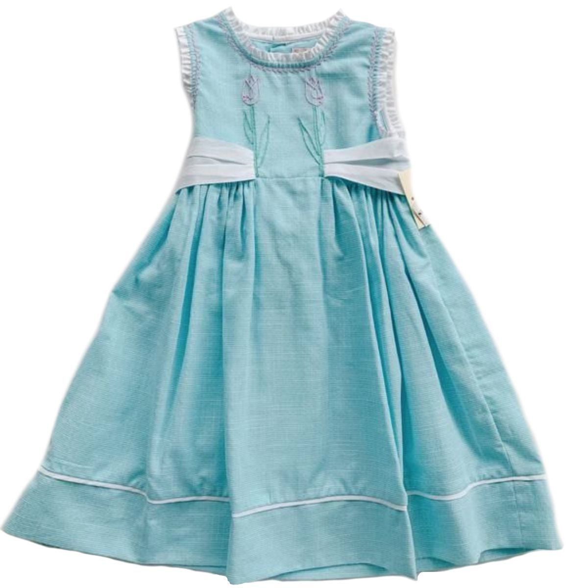 Sophie & Lucas Girls Garden Club Miller Dress - Blue main image 0