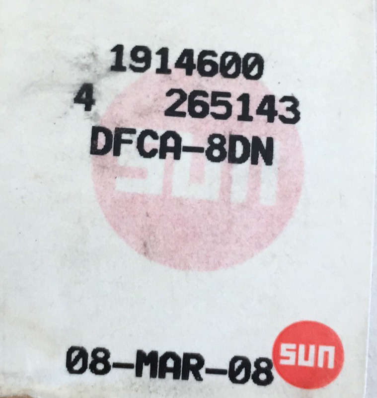 Dfca Basic DFCA-8DN Sun Hyd. Cartridge - ***SALE***