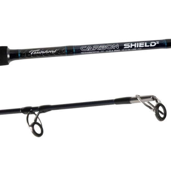 Tsunami Carbon Shield III Big Bait TSCSHDBBSIII771XH Spinning Rod